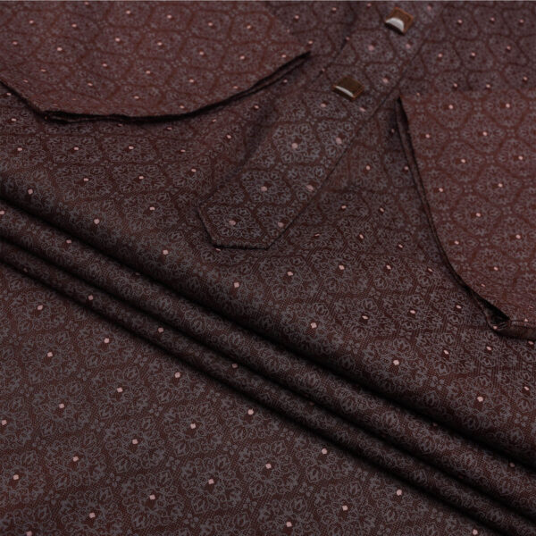 Mens Bronze Printed Premium Panjabi - Image 3