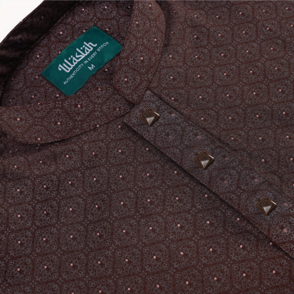 Mens Bronze Printed Premium Panjabi - Image 2