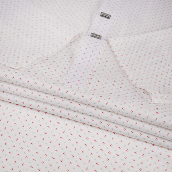 Mens White Printed Premium Panjabi - Image 3