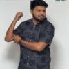 Black Premium Casual Half Sleeve Cuban Shirt - Image 3